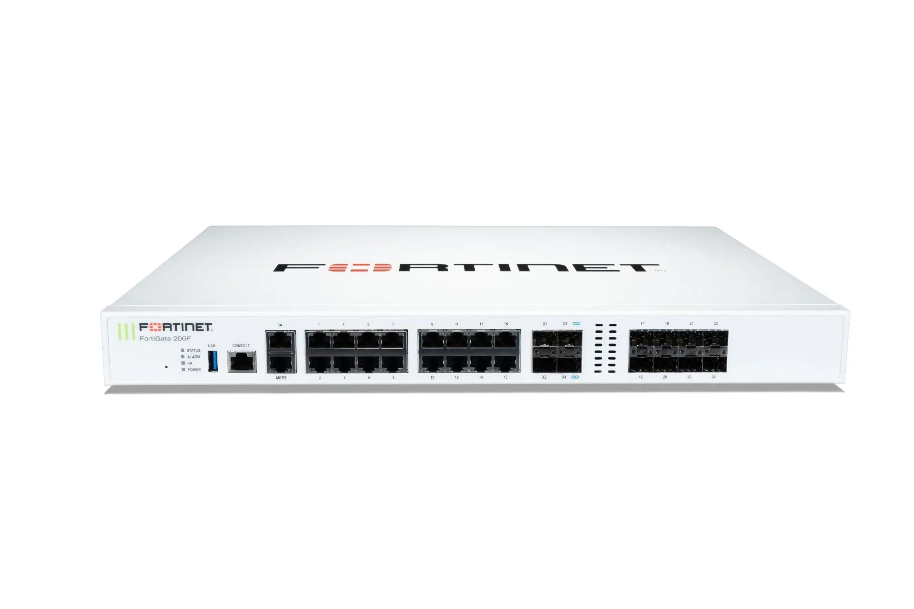 ■ ファイアウォール Fortinet Fortigate 200F ② 動作品 FortiGate 200F – 18 x GE RJ45 (including 1 x MGMT port, 1 X HA